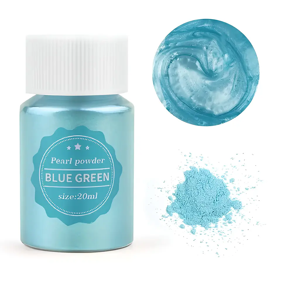 Polvo de Mica Blue Green 1