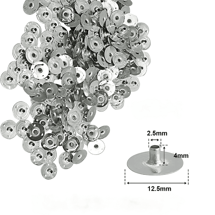 Ojalillo Metálico para Pabilo – 2,5 mm x 12,5 mm 2