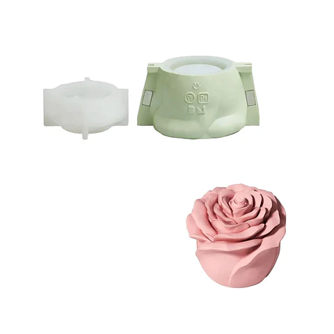 Molde Recipiente Rosa Eterna 