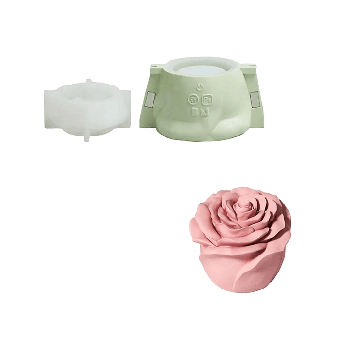 Molde Recipiente Rosa Eterna  1