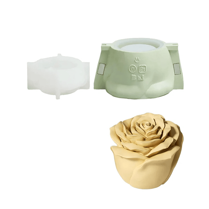 Molde Recipiente Rosa Eterna  10