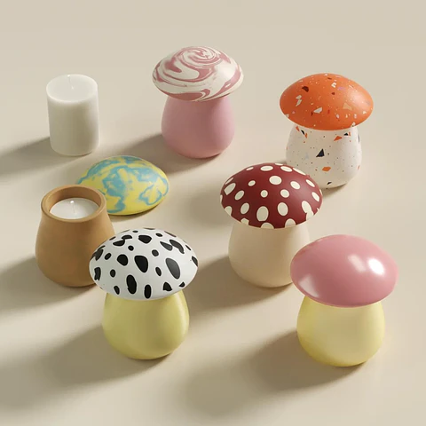 Molde Recipiente Hongo del Bosque