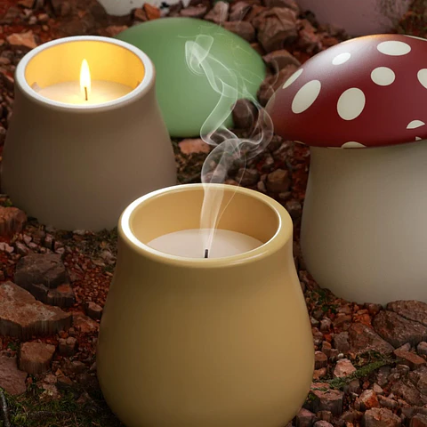 Molde Recipiente Hongo del Bosque