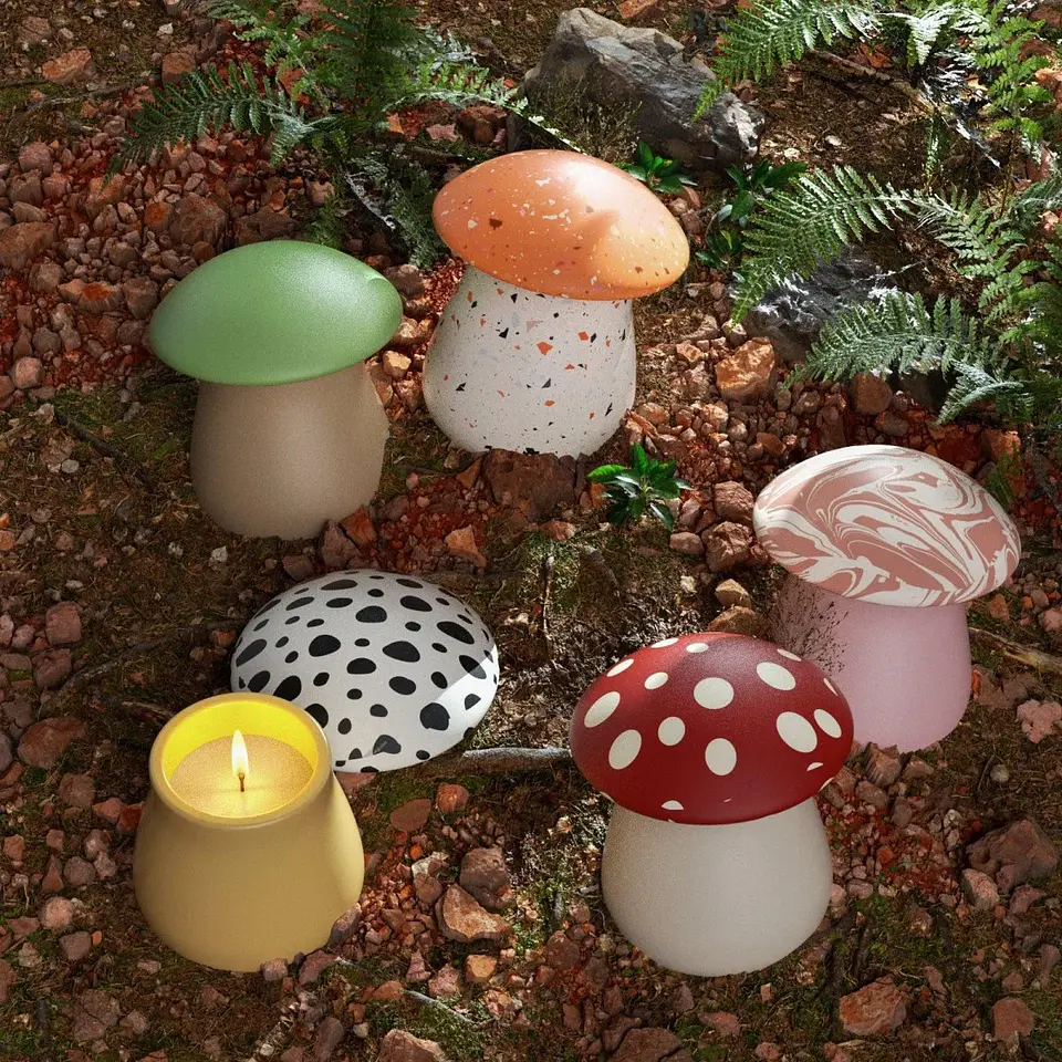 Molde Recipiente Hongo del Bosque 4