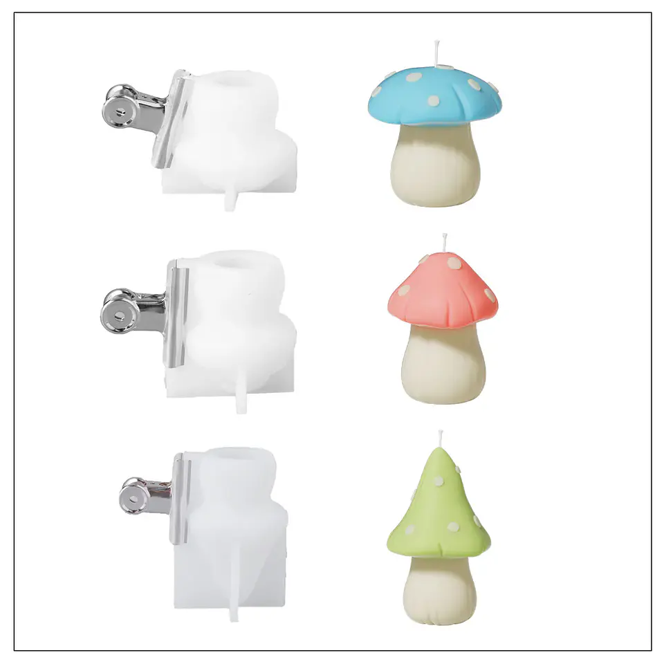 Molde Vela Hongo del Bosque 5