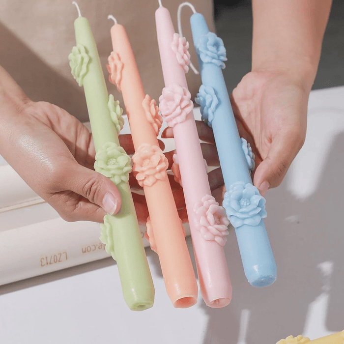 Molde Vela Cónica Camelia 4