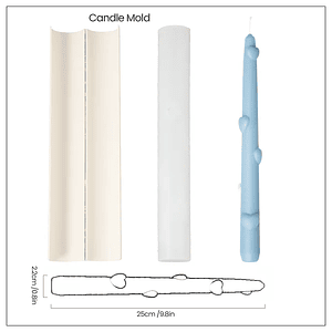 Molde Vela Cónica Corazon de Amor