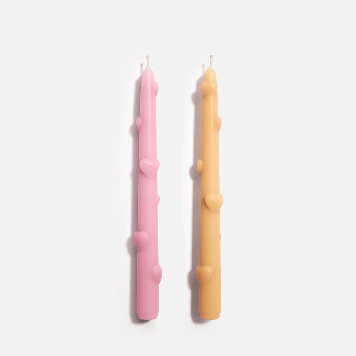 Molde Vela Cónica Corazon de Amor 1