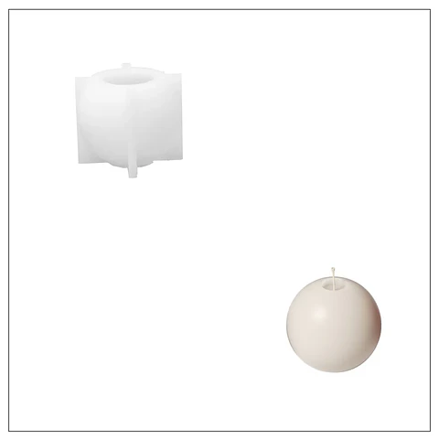 Molde Vela Esfera 