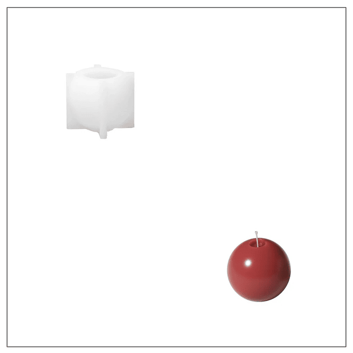 Molde Vela Esfera  3