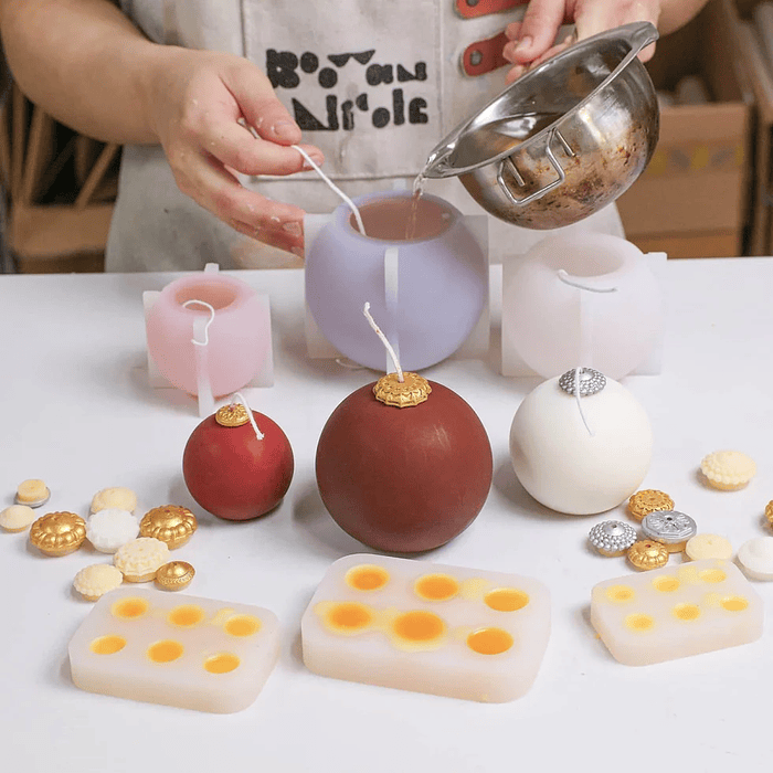 Molde Vela Esfera  4