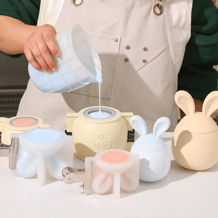 Molde Recipiente Huevo de Pascua con Orejas  3