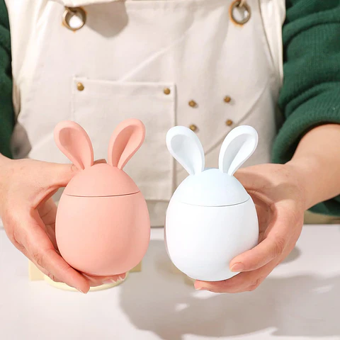 Molde Recipiente Huevo de Pascua con Orejas 