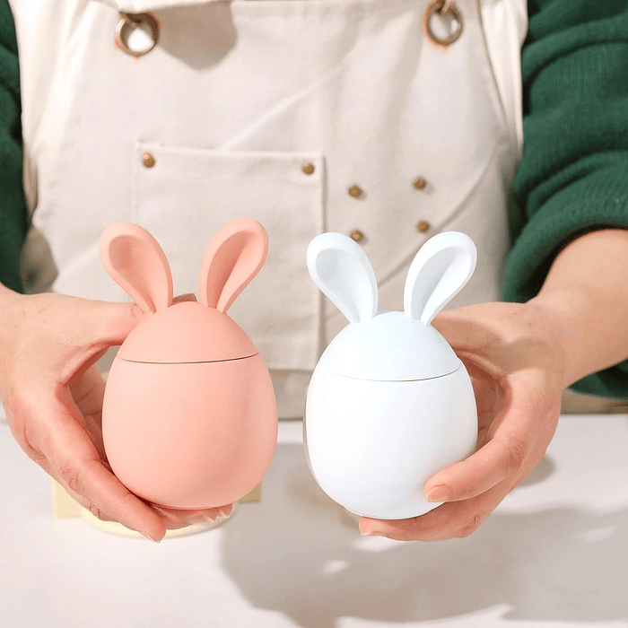 Molde Recipiente Huevo de Pascua con Orejas  2