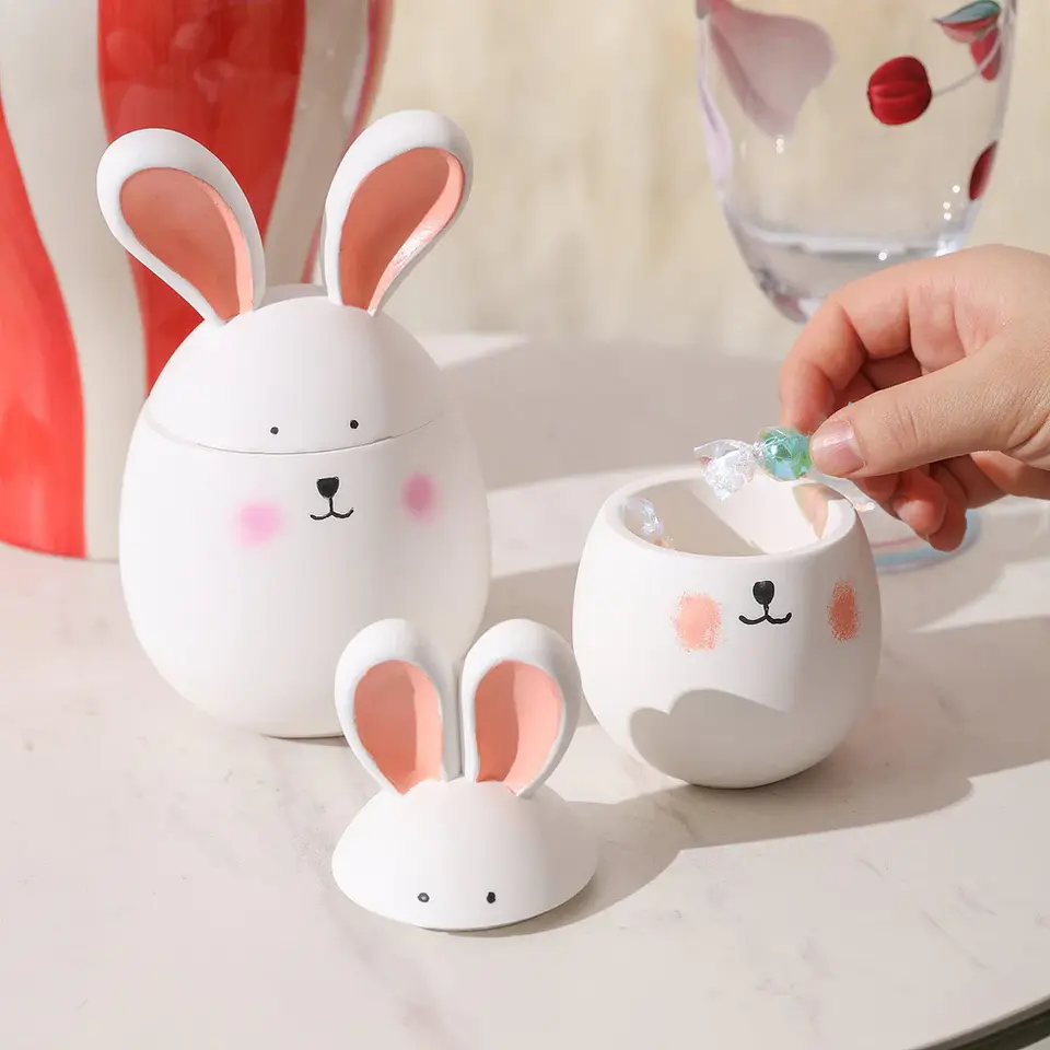 Molde Recipiente Huevo de Pascua con Orejas  6