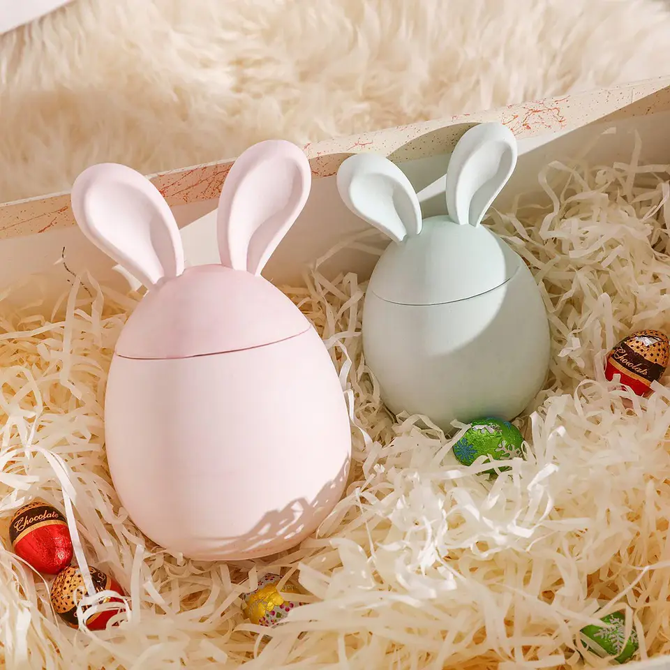 Molde Recipiente Huevo de Pascua con Orejas  9