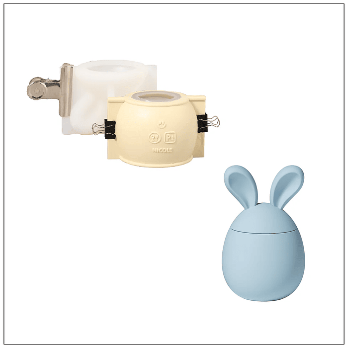 Molde Recipiente Huevo de Pascua con Orejas  10