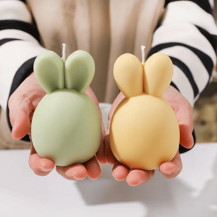 Molde Vela Huevo de Pascua Con Orejas 6