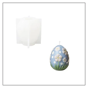 Molde Vela Huevo de Pascua 