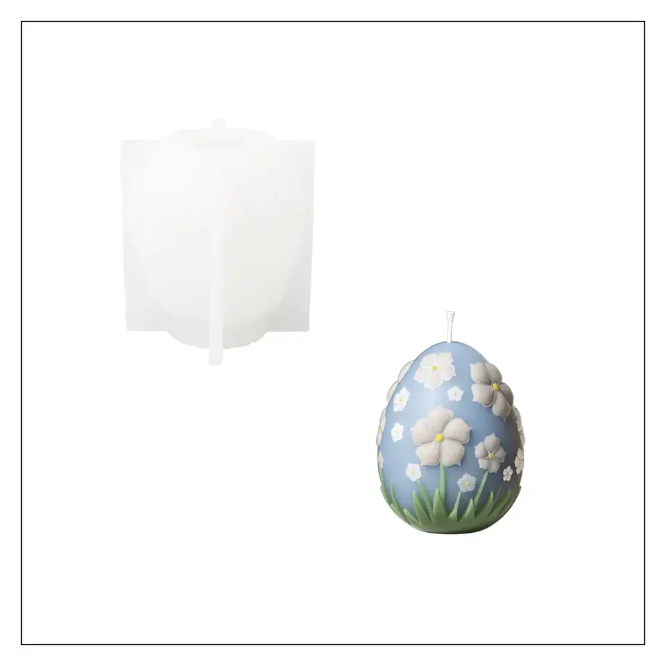 Molde Vela Huevo de Pascua  1