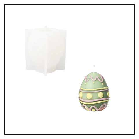 Molde Vela Huevo de Pascua 