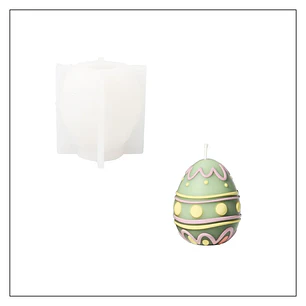 Molde Vela Huevo de Pascua 