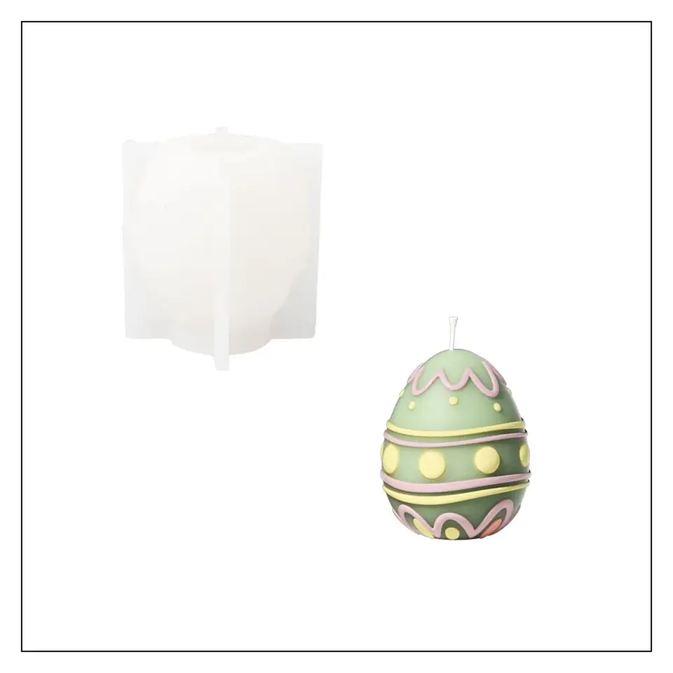 Molde Vela Huevo de Pascua  2