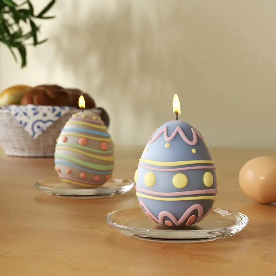 Molde Vela Huevo de Pascua  3