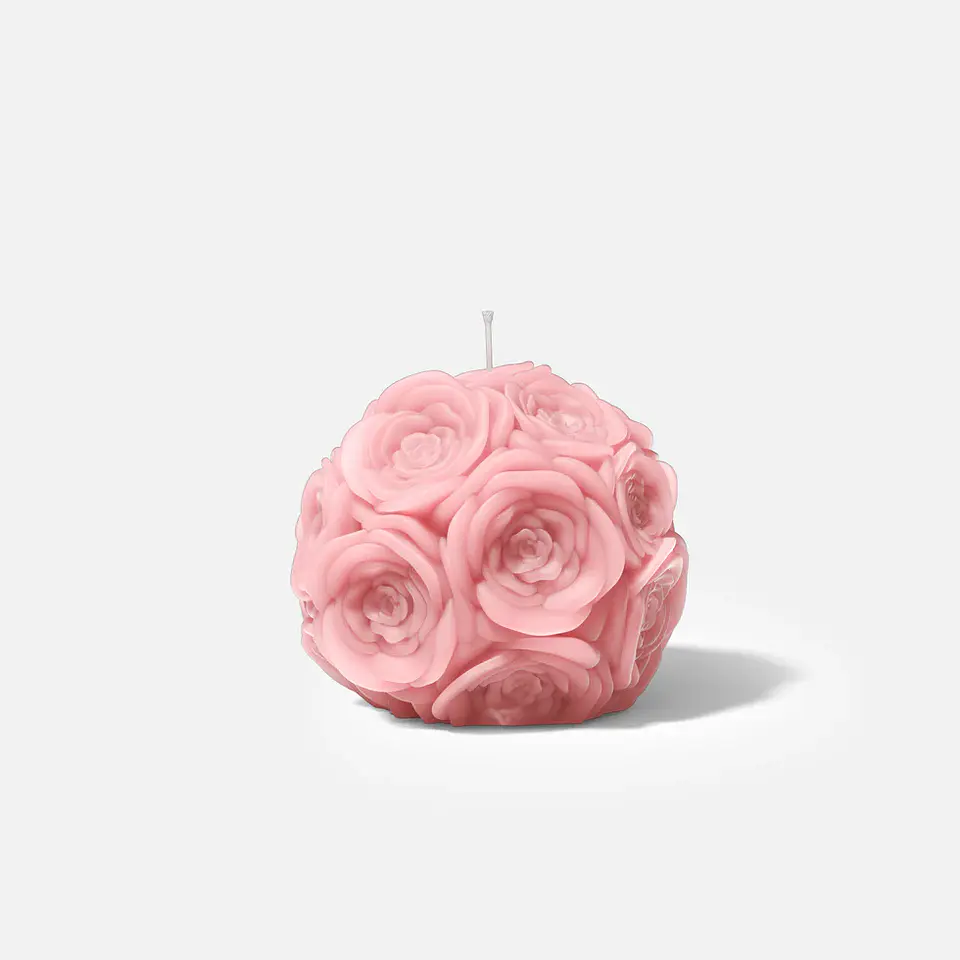 Molde Vela Orbes Florales 6