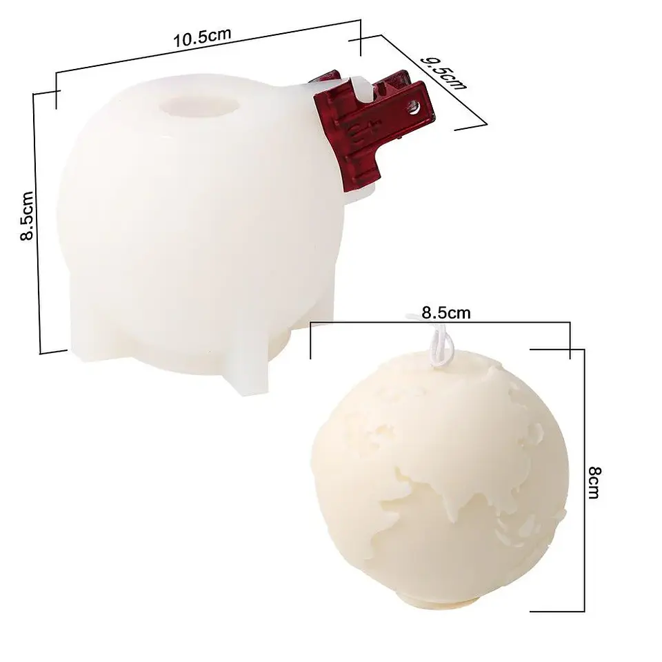 Molde Vela Globo 3D 3