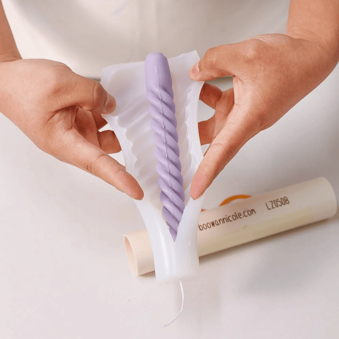 Molde Vela Cónica Espiral Delgado 2