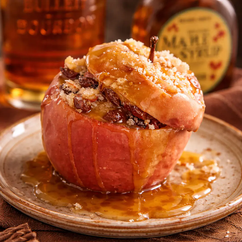 Manzanas al Maple y Bourbon 1