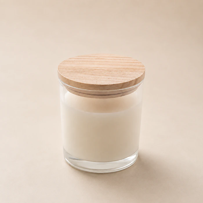 Recipiente De Vidrio con Tapa de Madera 300 ml 4