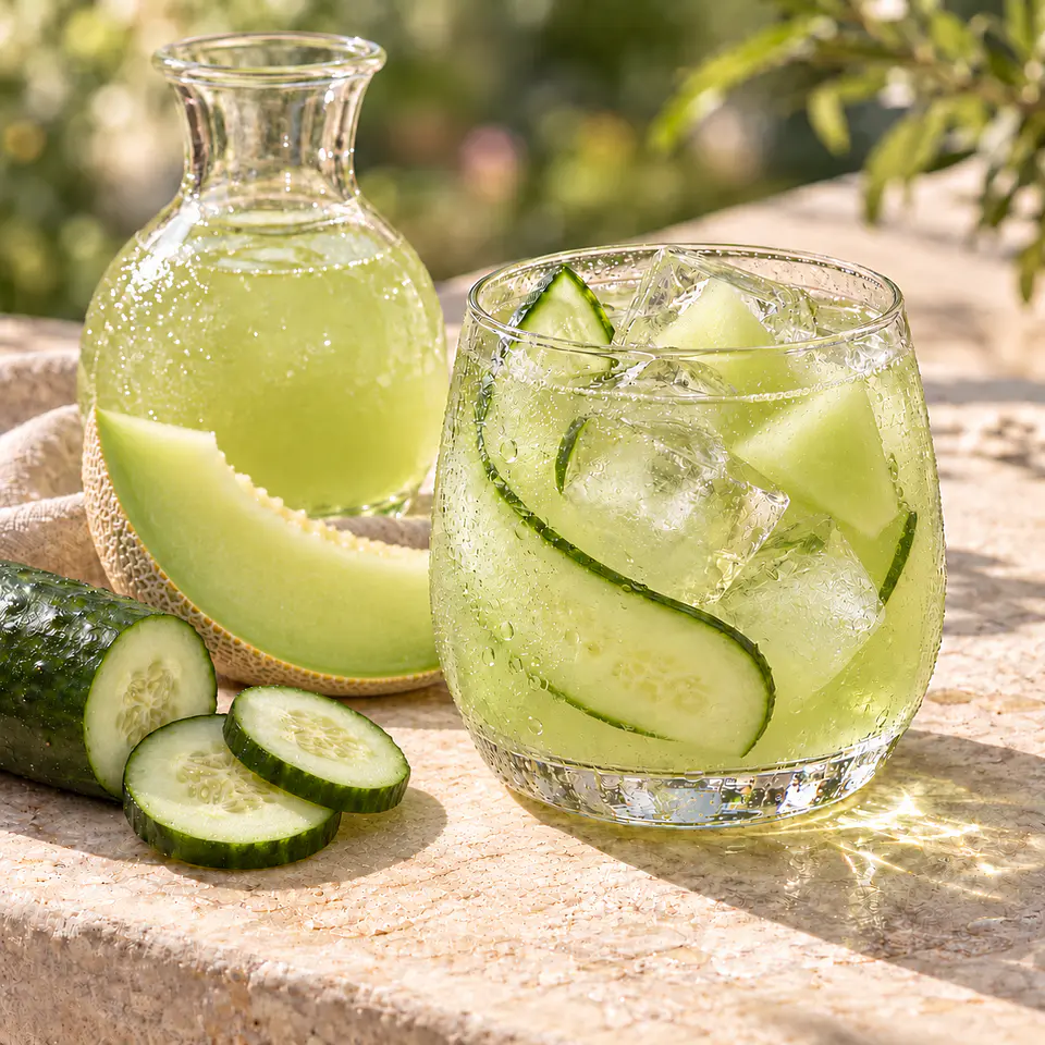 Agua de Pepino y Melón 1