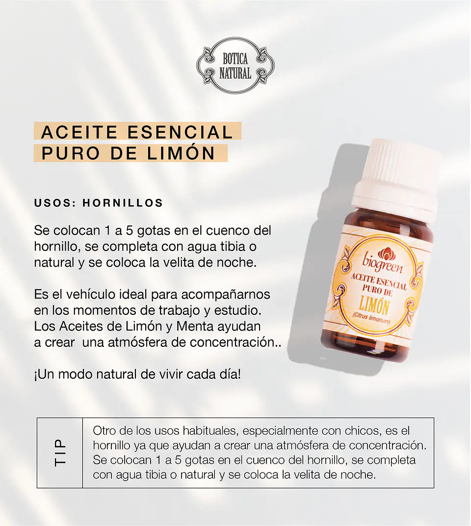 Aceite Aromaterapia - Limón 10ml 2