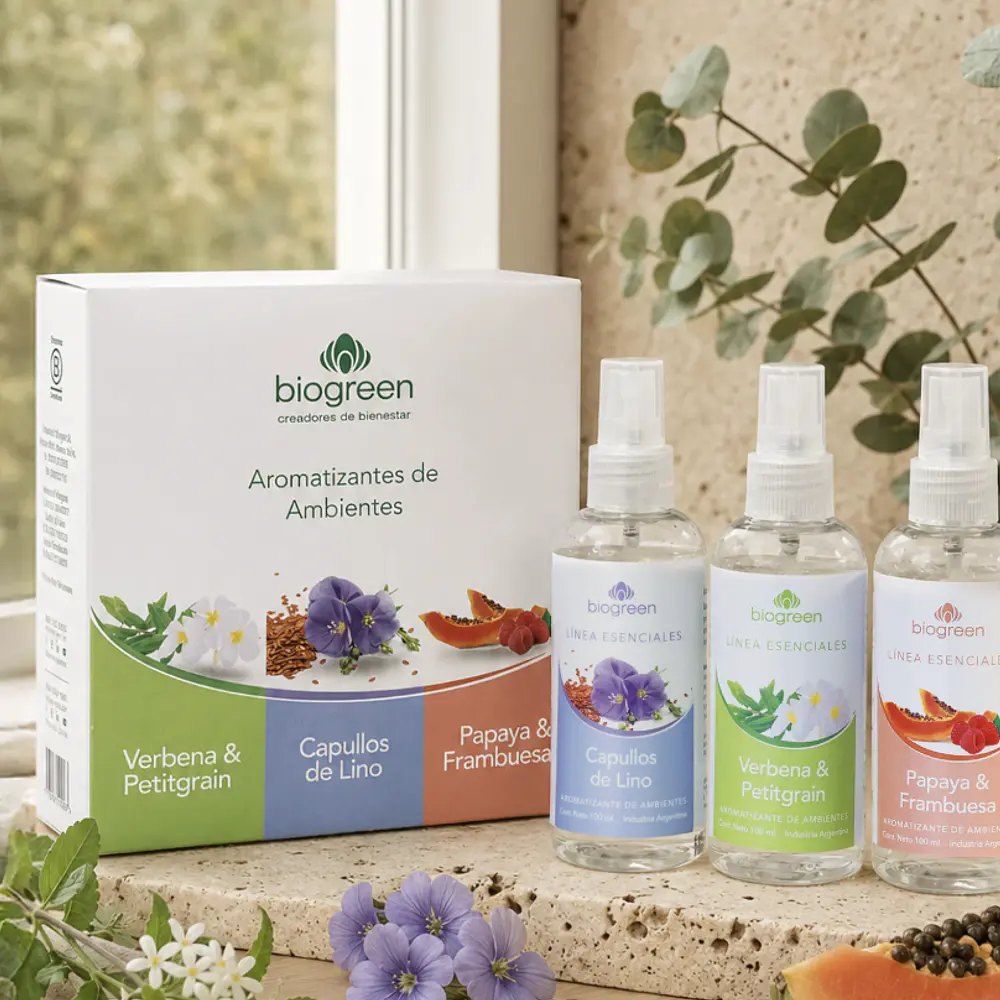 Aromatizantes Esenciales - Papaya Frambuesa & Verbena Petitgrain & Capullo de Lino