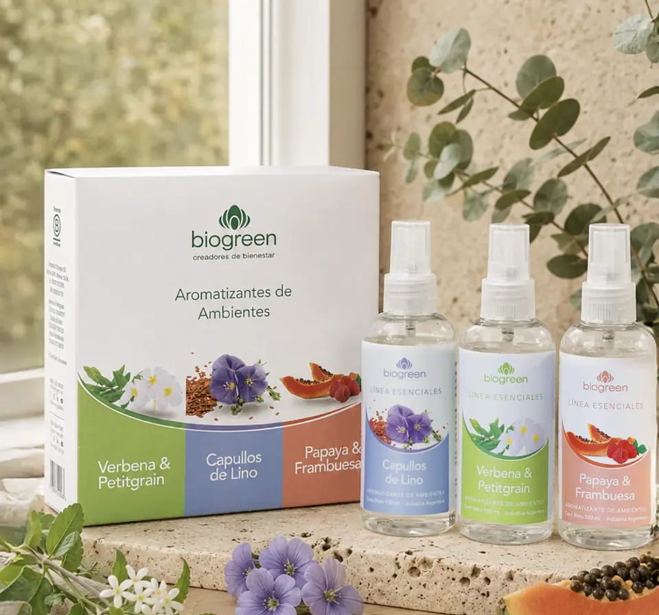 Aromatizantes Esenciales - Papaya Frambuesa & Verbena Petitgrain & Capullo de Lino 1