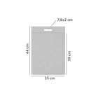 Bolsa plana 35x44cm Naranjo - Caja de 500 unidades 3