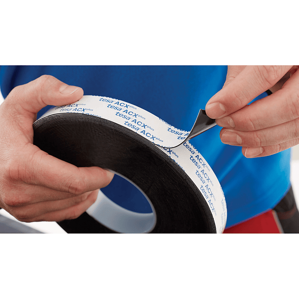 Cinta Doble contacto ACXPlus negra 12mmx18mt mod 7066 Tesa 2