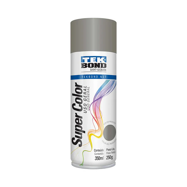 Pintura spray tekbond plateado