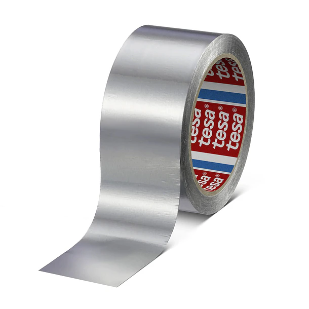 Cinta Aluminio 50mt x 50mm / 30 mic ( Sin liner) Tesa Mod 60630