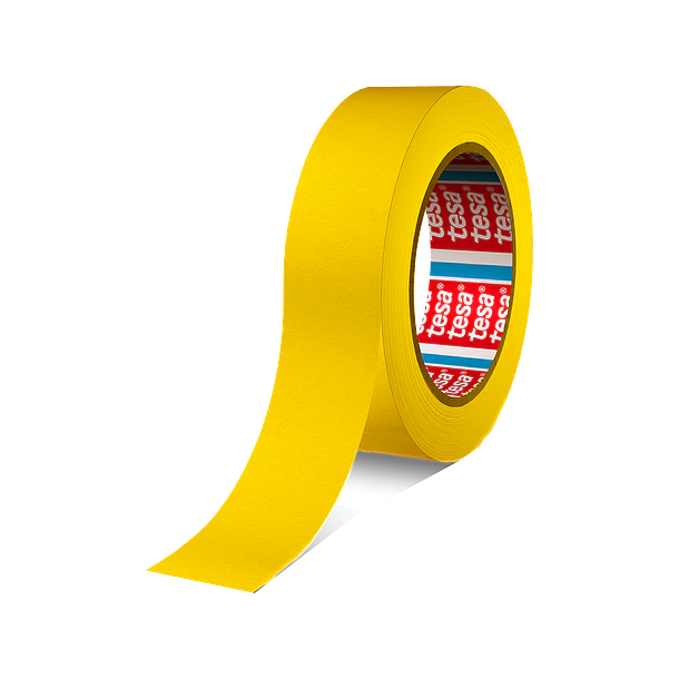 Cinta masking amarillo alta temperatura 100C - 18mmx50mt Tesa 05010