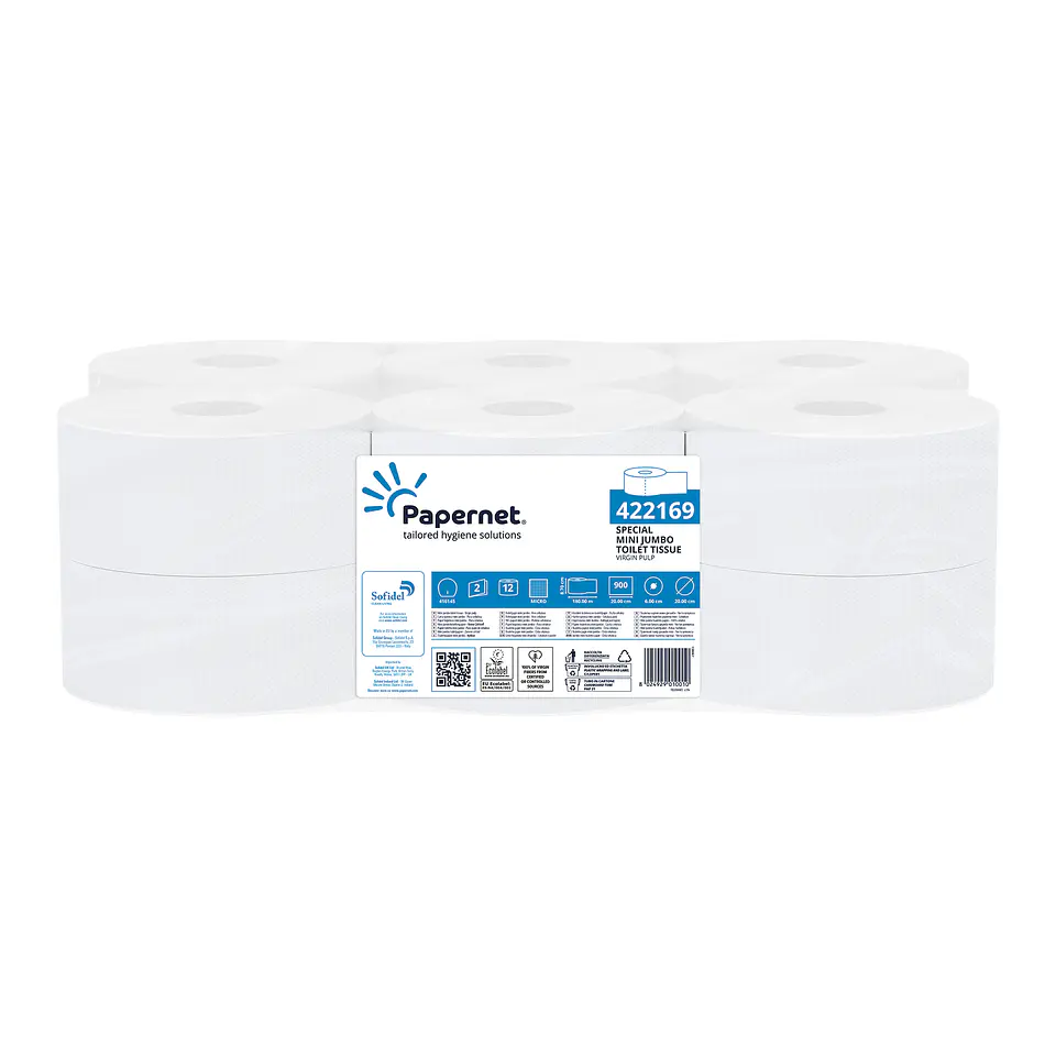 Papel Higiénico Jumbo 180 Metros PAPERNET 1