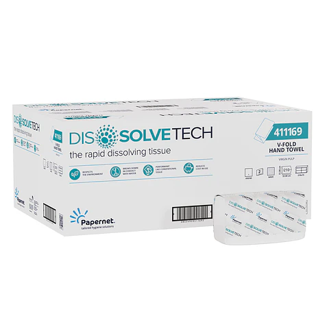 Toalha Mão 3150 Folhas  20 GR Dissolve Tech PAPERNET