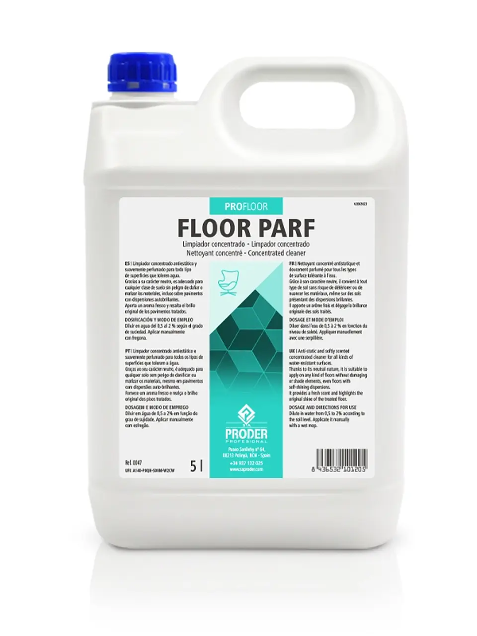 Limpador Extra Perfumado FLOOR PARF , 5LT 1