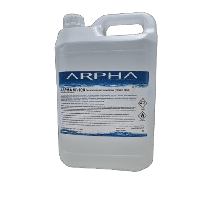 Desinfetante Superficies C/ alcool ARPHA W-100 - 5Lt 1