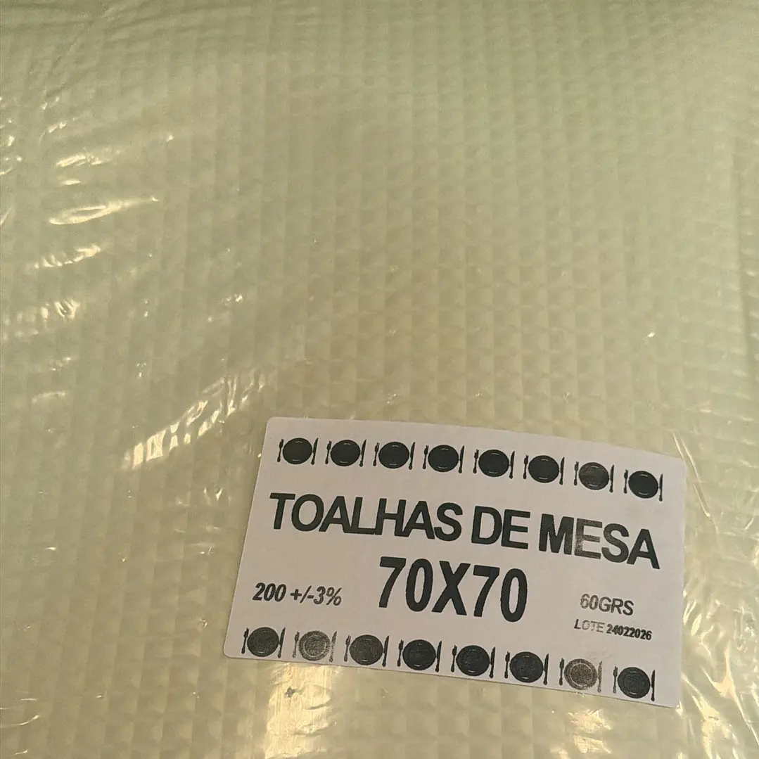 Toalhas de mesa 70x70 brilhante 60gr 1