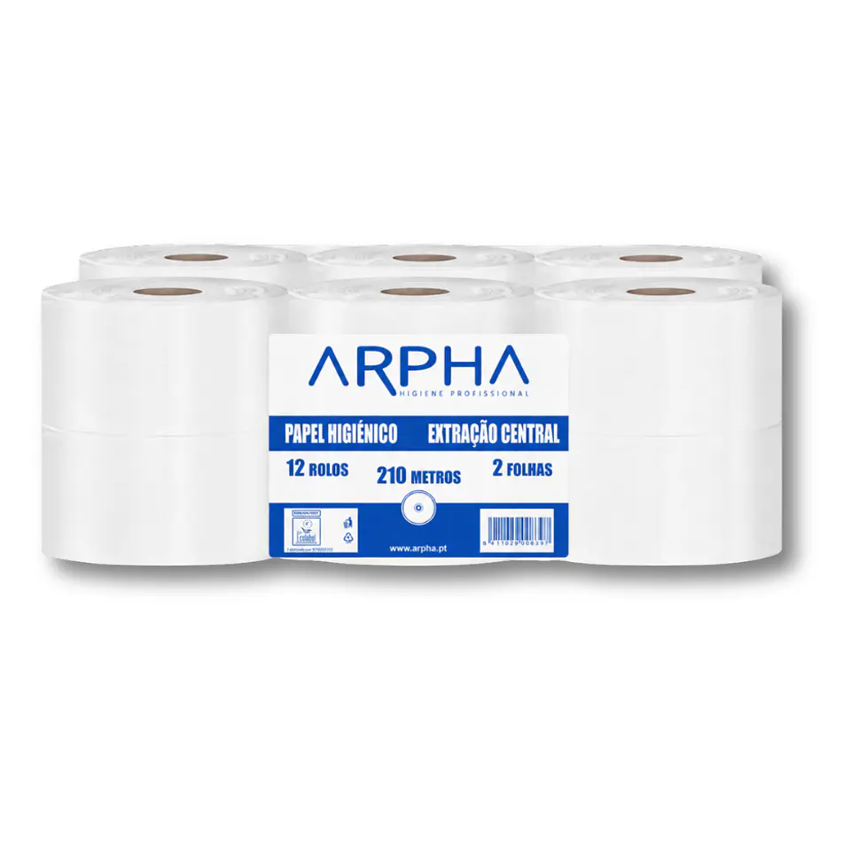 Papel Higiénico Extração Central 210 Metros ARPHA 1