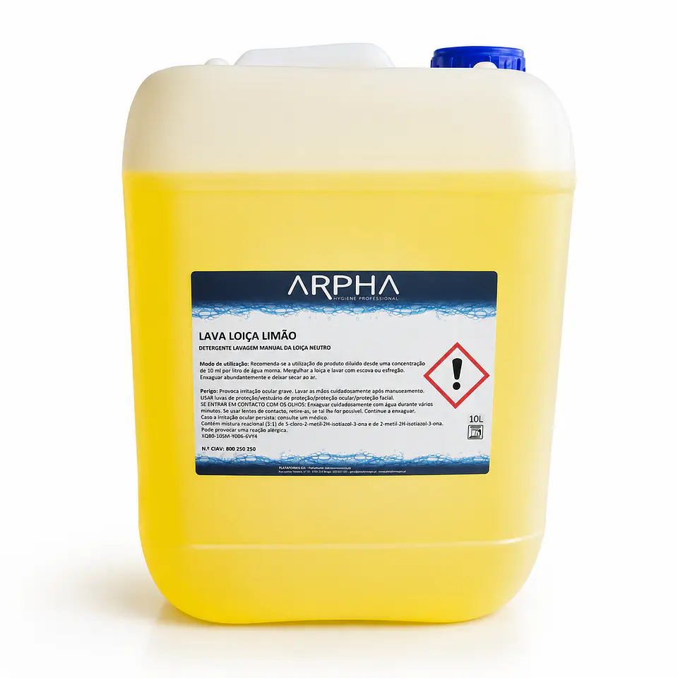 Lava Loiça Manual Limão 10lt ARPHA 1