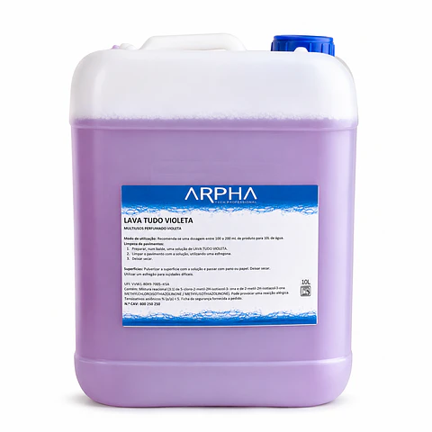 Lava Tudo Violeta 10lt ARPHA 